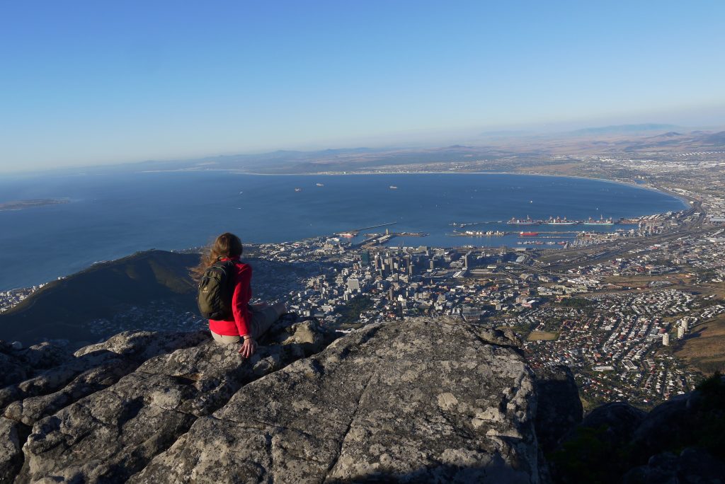 näkymät Pöytävuorelta Kapkaupunkiin päin